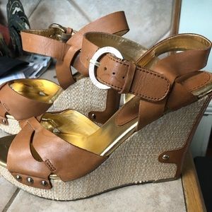 Audrey Brooke wedge platform shoes